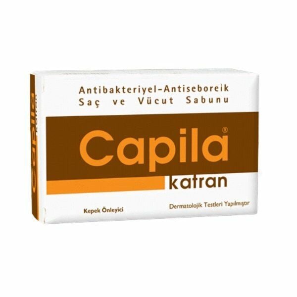 Capila Katranlı Katı Sabun - Saç ve Vücut Sabunu