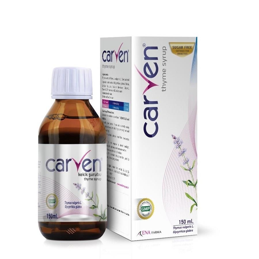 Carven Şekersiz Kekik Şurubu 150 ml