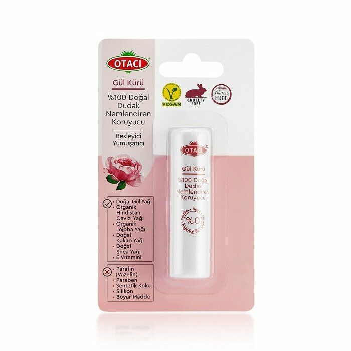 Otacı Gül Kürü Nemlendiricili Dudak Koruyucu Lip Balm