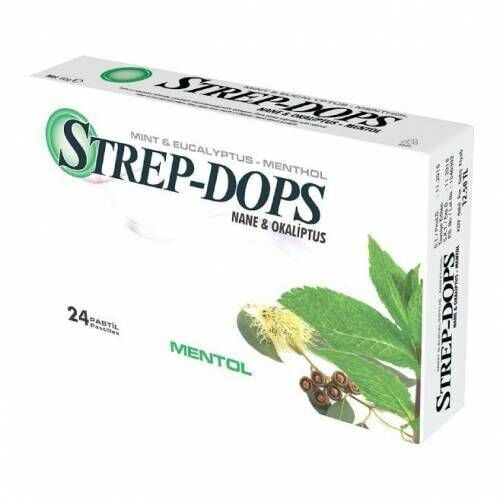 Strep-Dops Nane & Okaliptus 24 Pastil