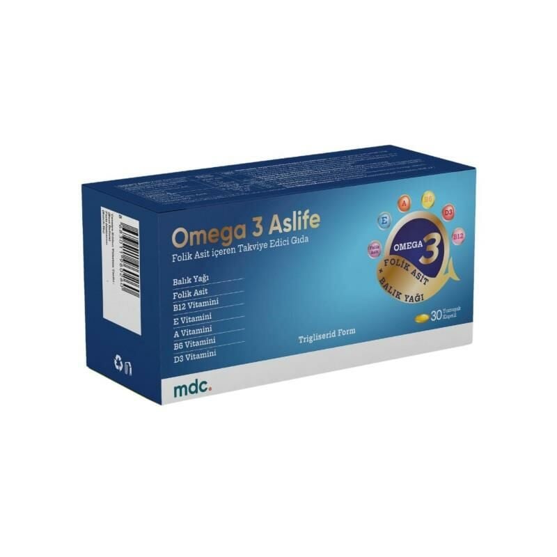 MDC Omega 3 Aslife 30 Kapsül