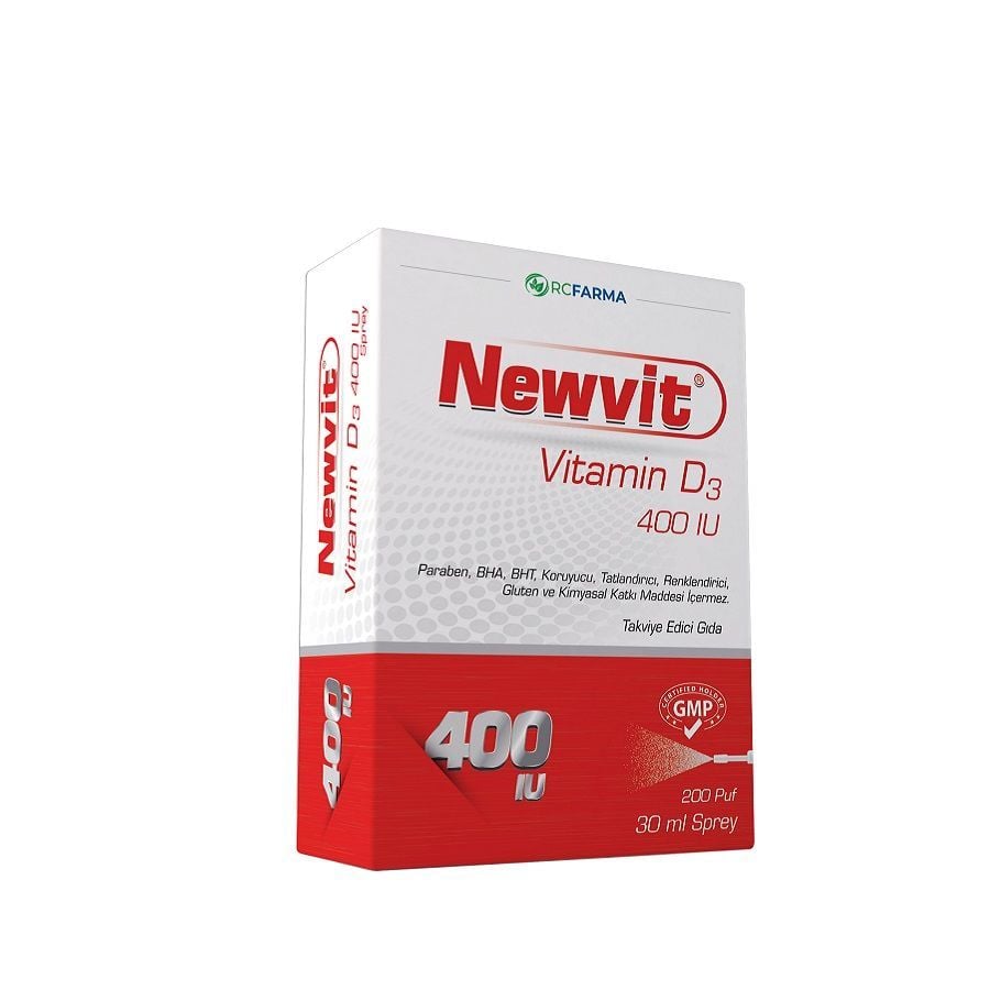 Newvit Vitamin D3 Sprey Damla 400İU