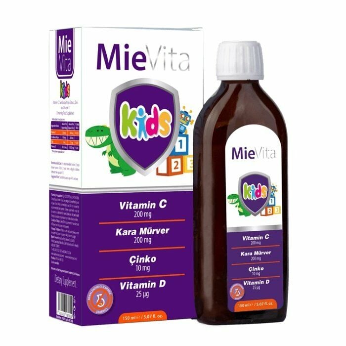 Mievita Kids Vitamin C Kara Mürver 150ml Şurup