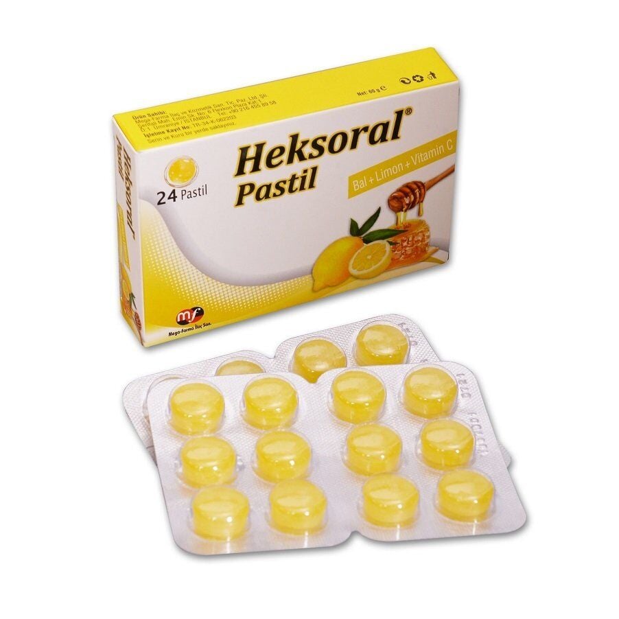 Heksoral Bal + Limon + Vitamin C 24 Pastil