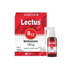 Lectus B12 Metilkobalamin 1000 MCG Sprey Takviye Edici Gıda 5 ml