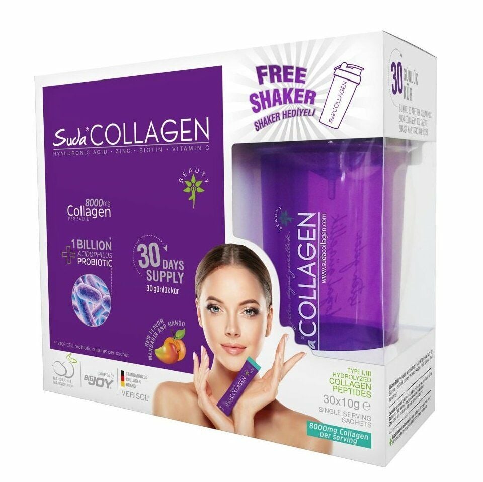 Suda Collagen + Probiotic Mandarin 10gr lık 30 Saşe