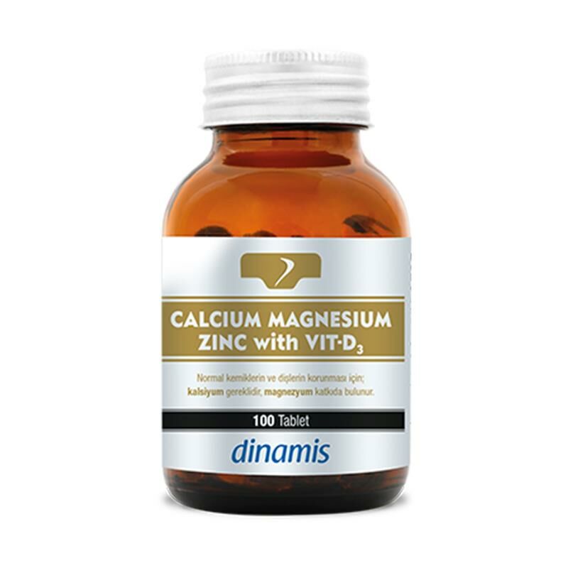 Dinamis Calcium Mag Zinc With Vit. D-3 100 Tablet