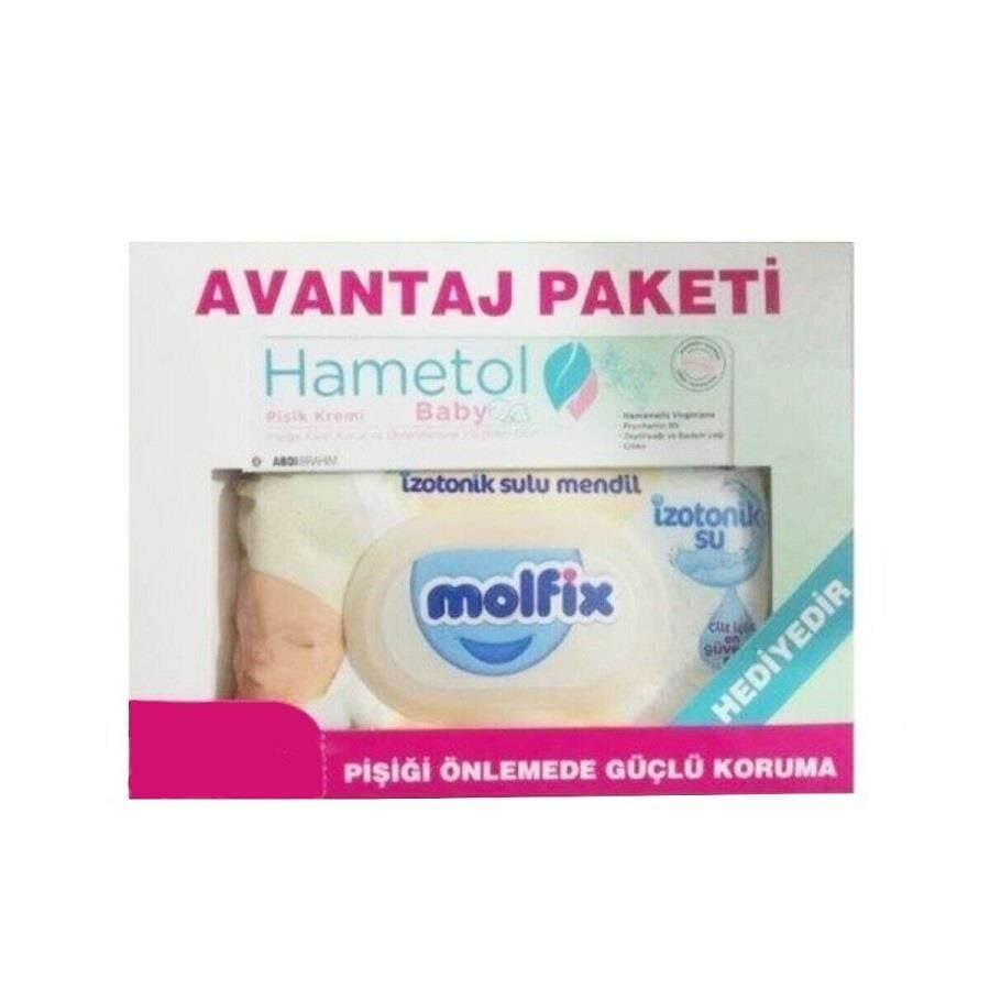 Hametol Baby Pişik Kremi 100ml + Molfix Islak Mendil Hediyeli