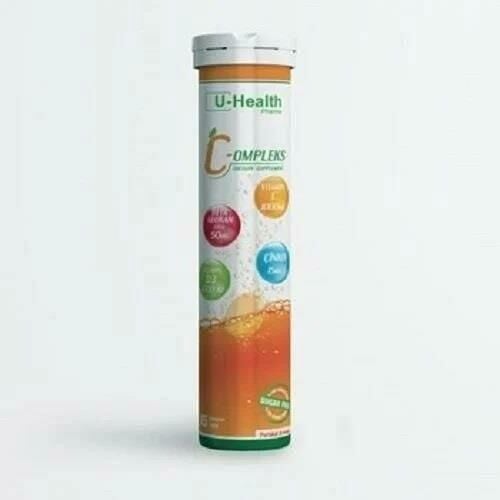 U-Health Vitamin C-Ompleks Efervesan 15 Tablet