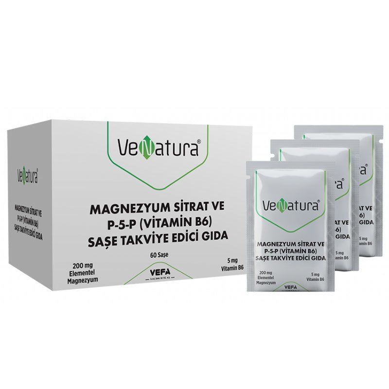 Venatura Magnezyum Sitrat P5P 60 Saşe