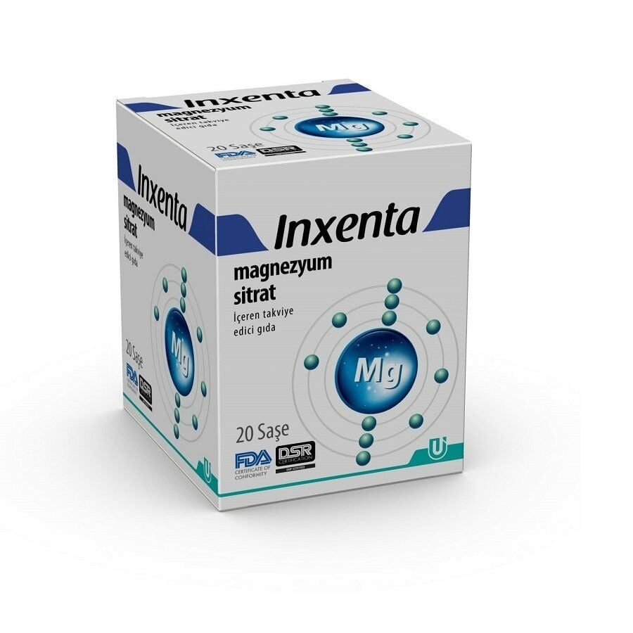 Inxenta Magnezyum Sitrat 250mg Saşe 20 lik