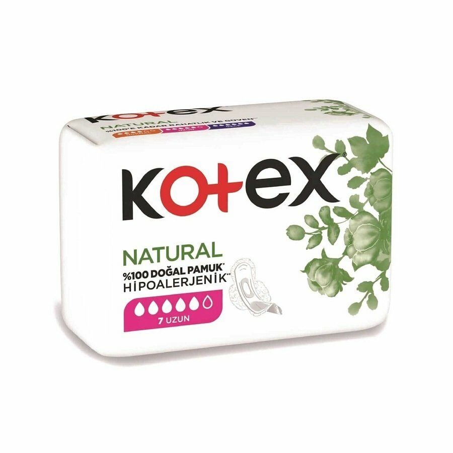 Kotex Natural Uzun Hijyenik Ped 7'li