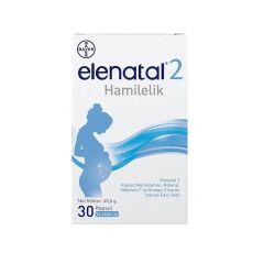 Elenatal 2 Hamilelik Multivitamin, Mineral, Metafolin ve Omega-3 içeren Takviye Edici Gıda​ 30 Kapsül