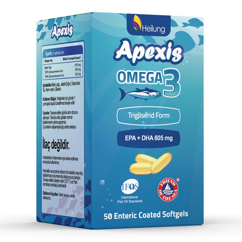 Apexis Omega 3 Yumuşak Kapsül 50 Adet