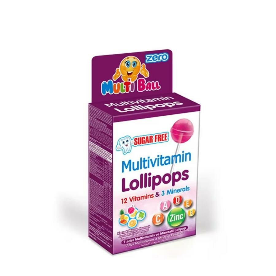 Multiball Multivitamin Zero Lolipop 7li