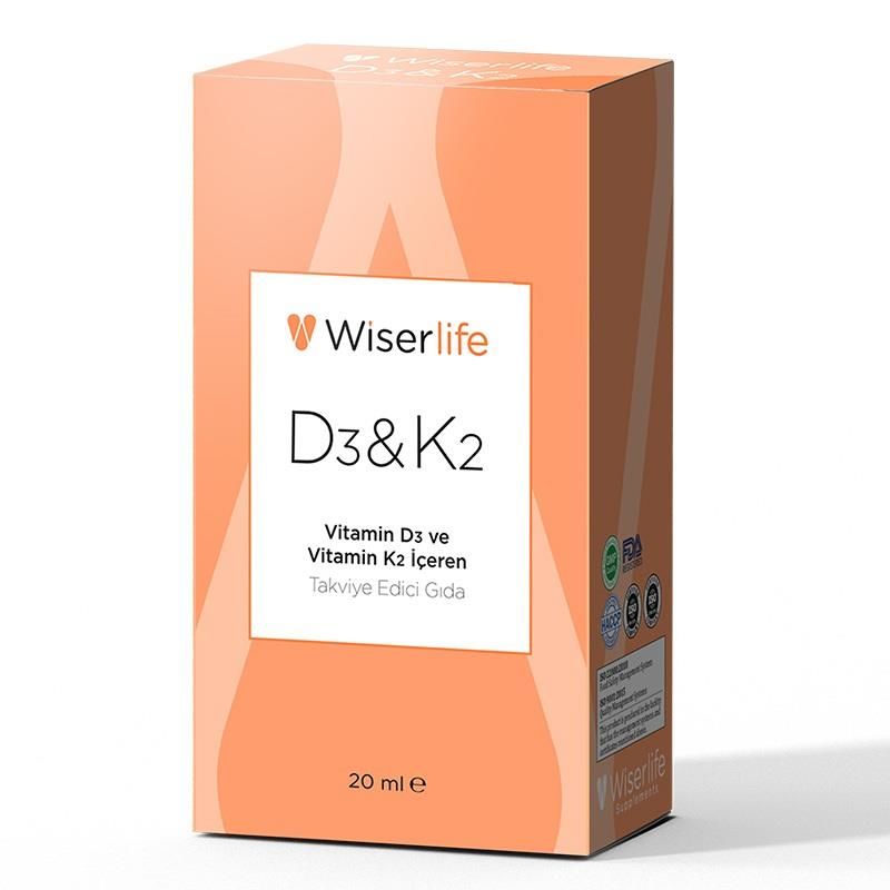 Wiserlife D3K2 Damla 20 ml