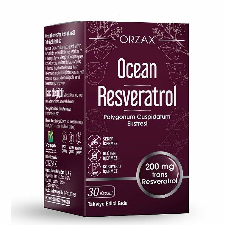 Ocean Resveratrol 200mg Kapsül 30lu