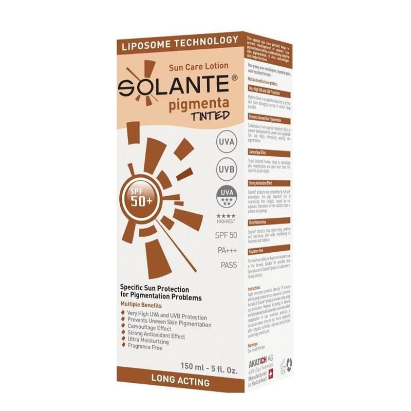 Solante Pigmenta Tinted Sun Care Lotion SPF50+ 150ml