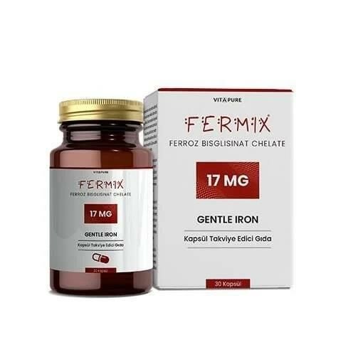 Vitapure Fermix Gentle Iron Demir Kapsül 30Lu