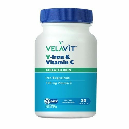 Velavit V-Iron Vitamin C 30 Tablets