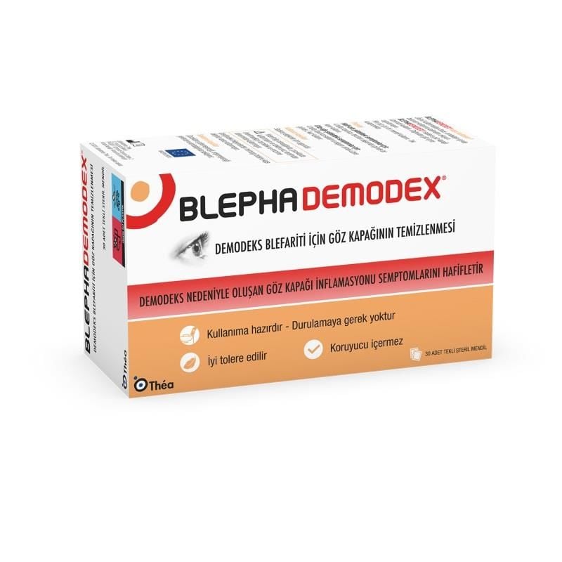 BlephaDemodex Wipes Göz Çevresi Temizleme Mendili 30lu