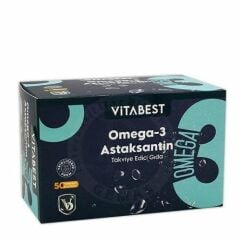 Vitabest Omega 3 ve Astaksantin Kapsül 50 li