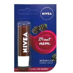 Nivea Blackberry Lip Care Cream 5,5 ml - Böğürtlen