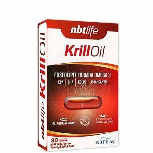 NBTLife Krill Oil Fosfolipit Formda Omega 3 30 Kapsül