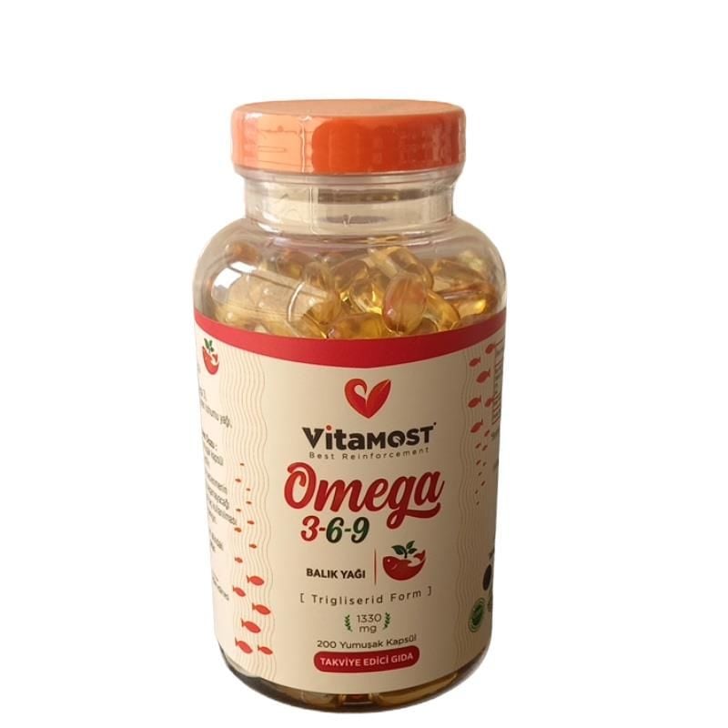 Vitamost Omega 3-6-9 Yumuşak Kapsül 200 lük