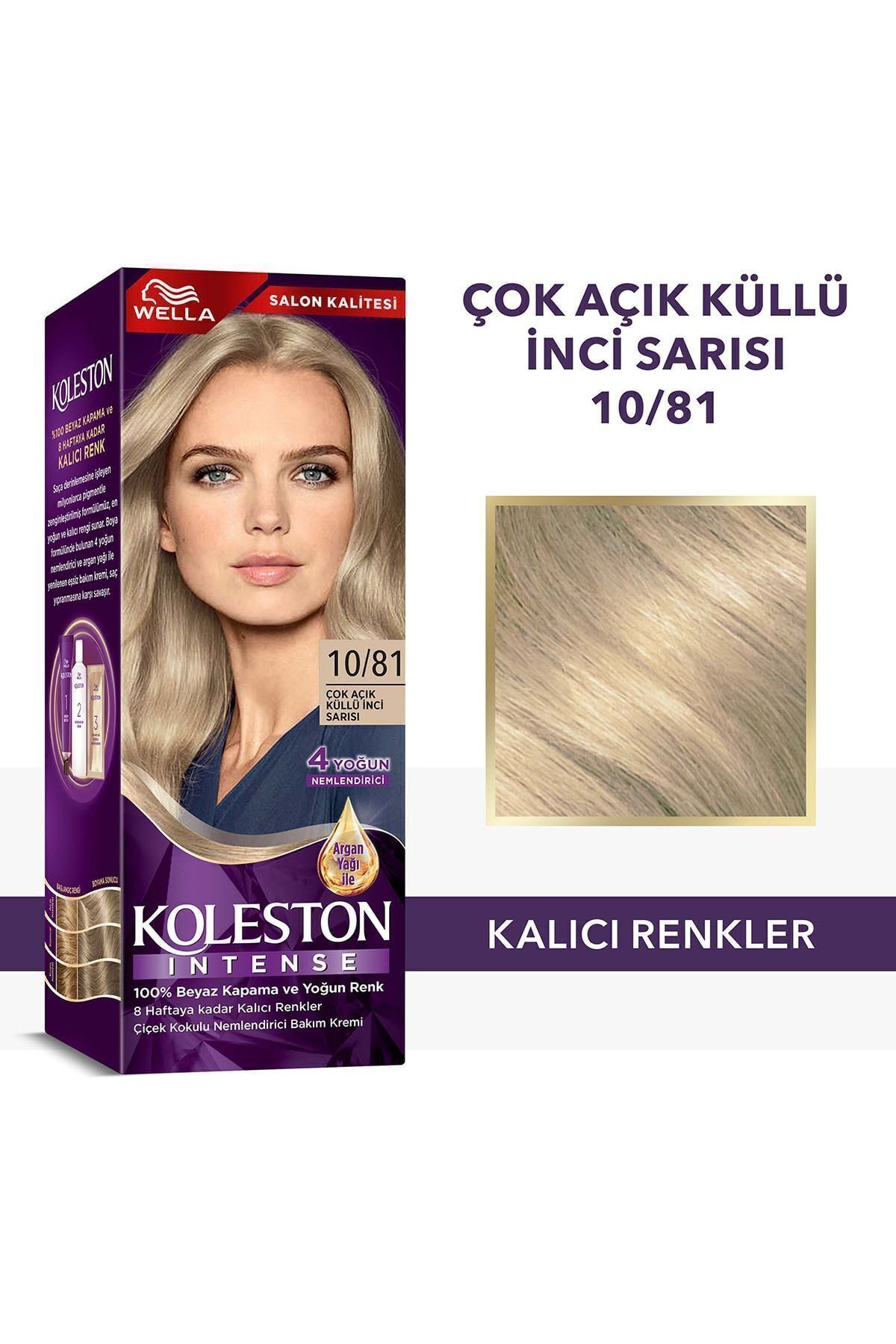 Wella Koleston Intense Saç Boyası 10/81 Çok Açık Küllü İnci Sarısı