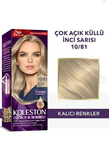 Koleston İntense 10/81 Çok Açık Küllü İnci Sarısı Saç Boyası