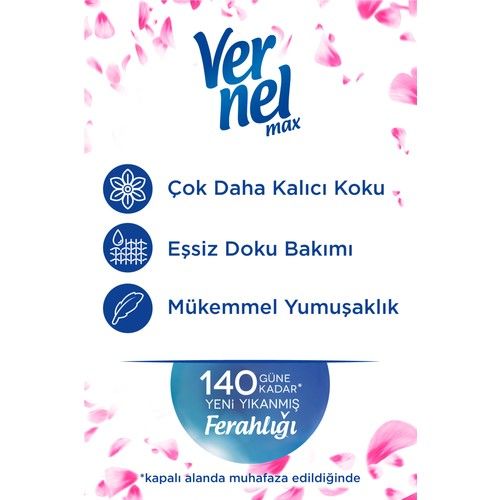 Vernel Max Taze Gül Yumuşatıcı 1440 ml