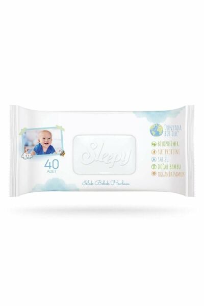 Sleepy Bio Natural Yenidoğan Islak Havlu 40'lı