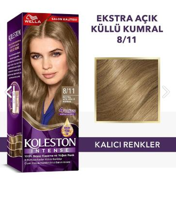 Koleston İntense 8/11 Ekstra Açık Küllü Kumral Saç Boyası