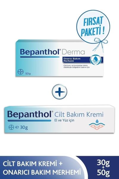 Bepanthol Derma Onarıcı 50 ml + Cilt Bakım 30 ml