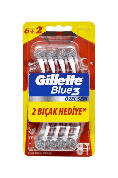 Gillette Tıraş Bıçağı Blue3 8'li TFF