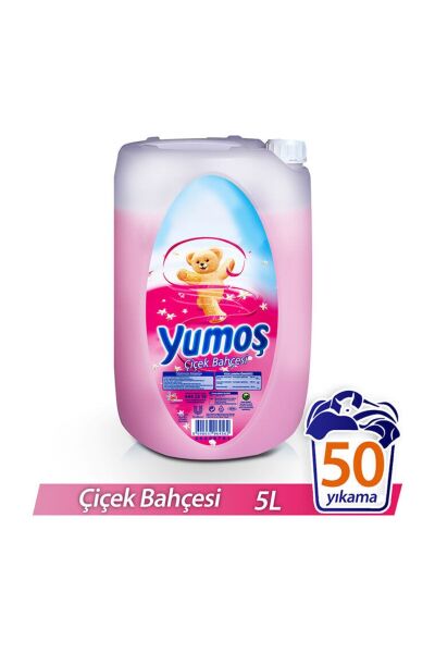 Yumoş Çiçek Bahçesi Beyazlar ve Renkliler İçin Yumuşatıcı 5000 ml 50 Yıkama