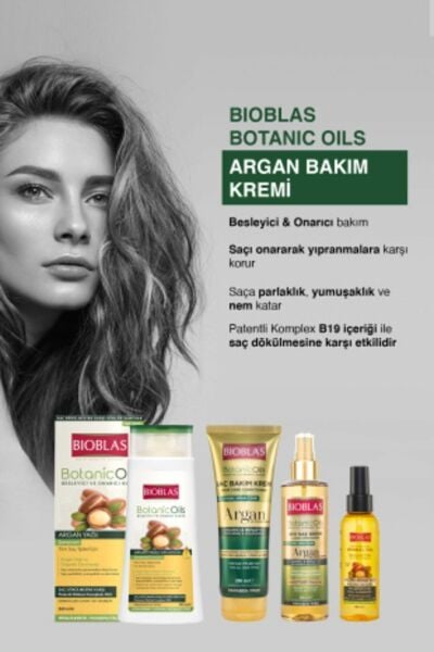 Bioblas Botanics Oil Argan Yağlı Saç Bakım Kremi 250 ml