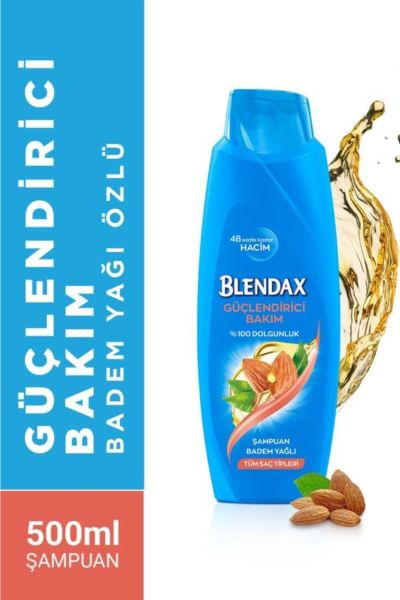 Blendax Şampuan 500 ml Badem Yağı Özlü