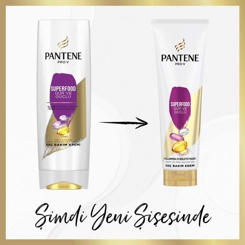 Pantene 275 ml Saç Kremi Superfood Gür ve Güçlü