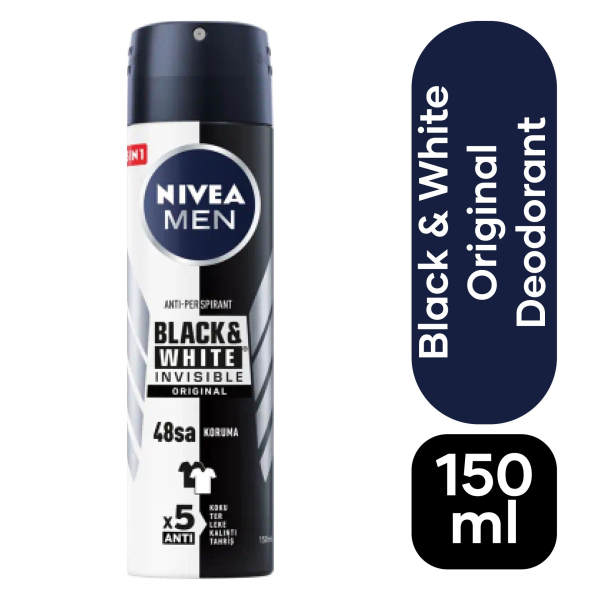 Nivea Deodorant Sprey Invisible Black & White Power 150 ml Erkek