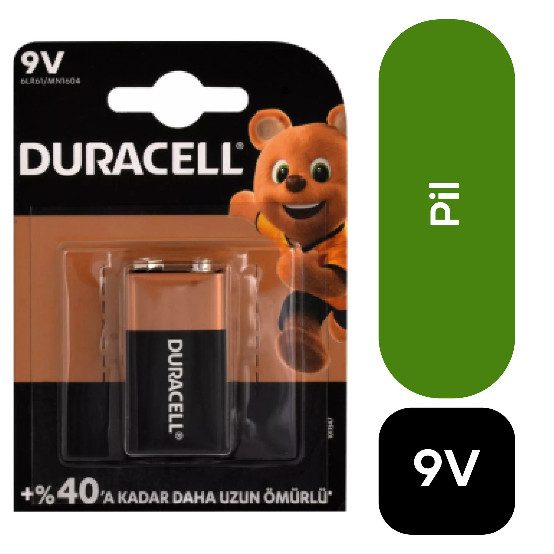 Duracell Pil 9 Volt