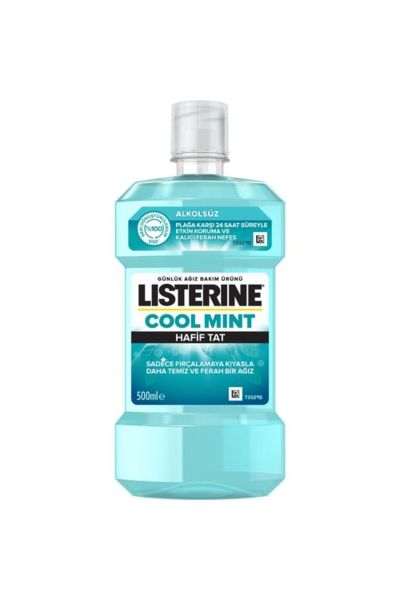 Listerine Cool Mint Hafif Tat Alkolsüz Ağız Bakım Suyu 500 ml