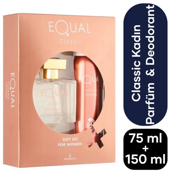 Equal Kadın Parfüm Classic 75 ML + Deodorant 150 ML
