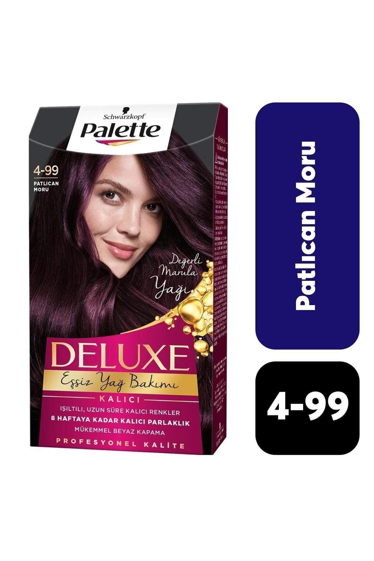 Palette Deluxe Yoğun Renkler Saç Boyası 4-99 Patlıcan Moru