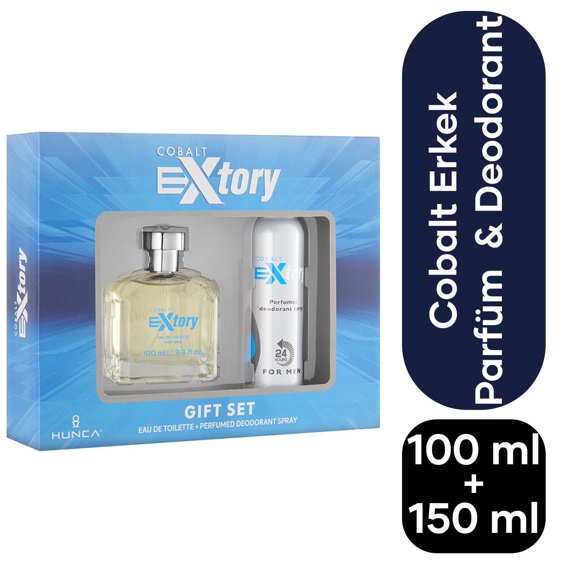Extory Cobalt Erkek Parfüm Edt 100 ml + 150 ml Deodorant