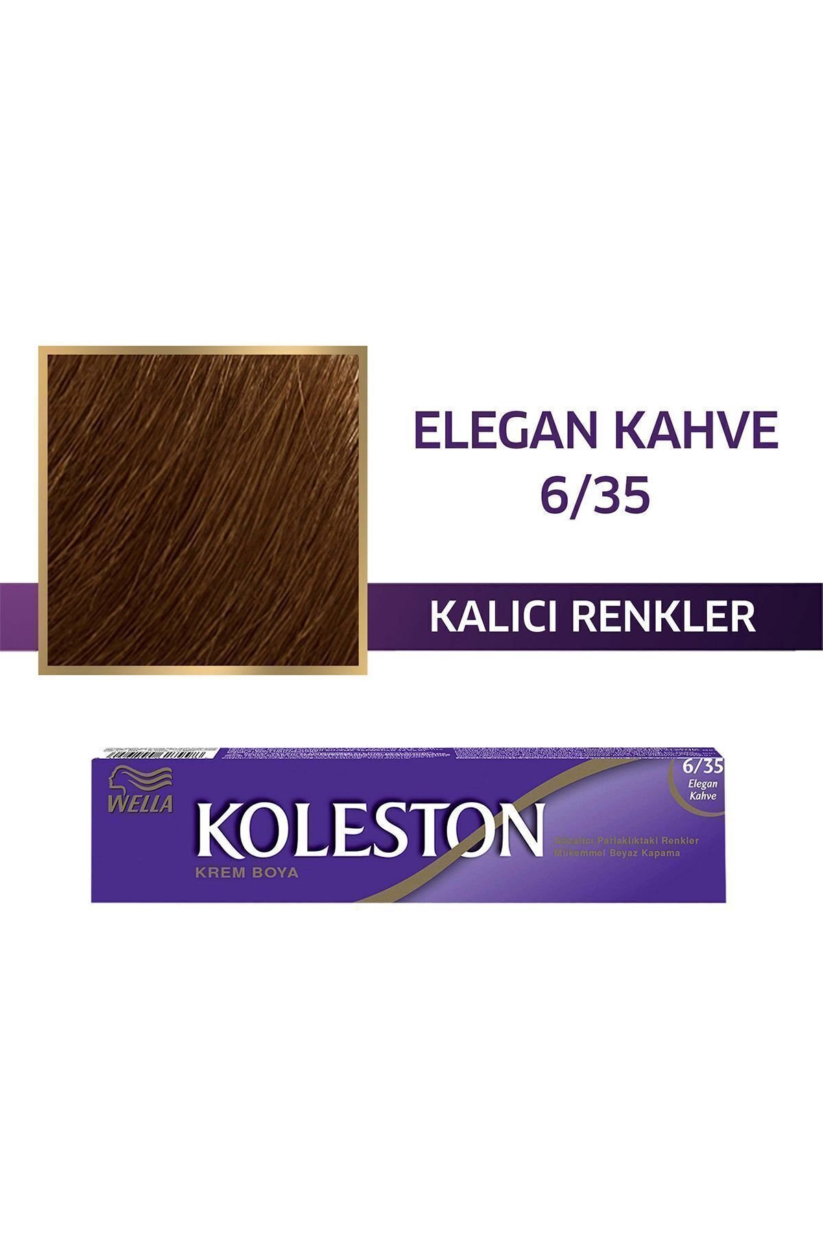 Wella Koleston Tüp Saç Boyası 6/35 Elegan Kahve