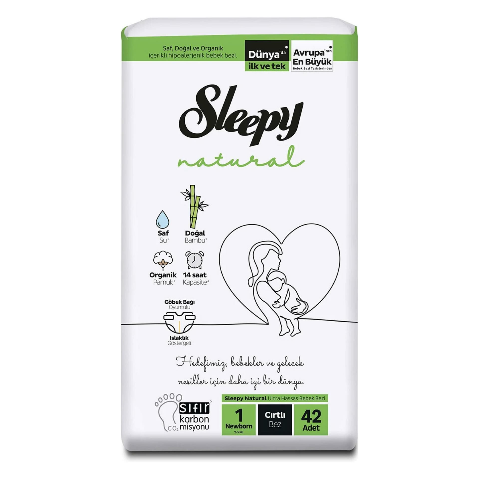 Sleepy Natural Bez Mini No:1 2-5 kg