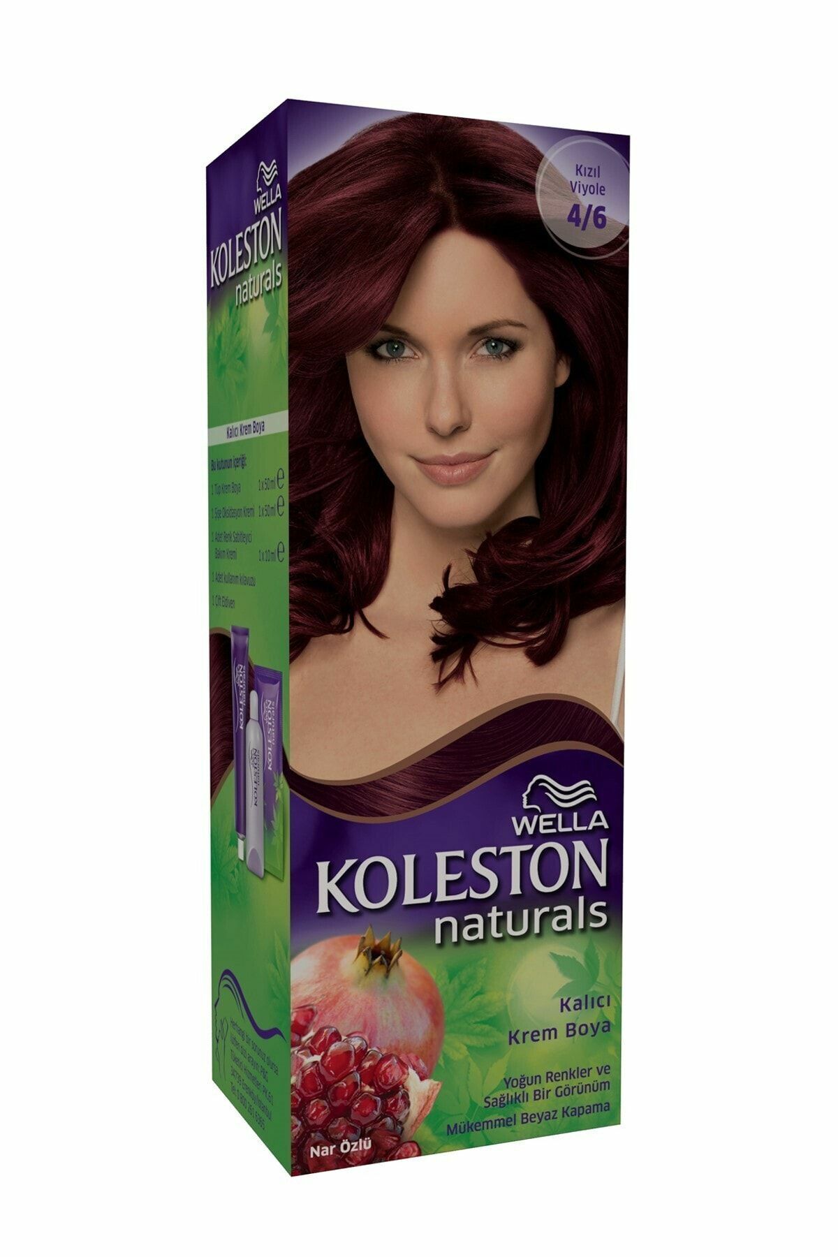 Wella Koleston Naturals Saç Boyası 4/6 Kızıl Viyole