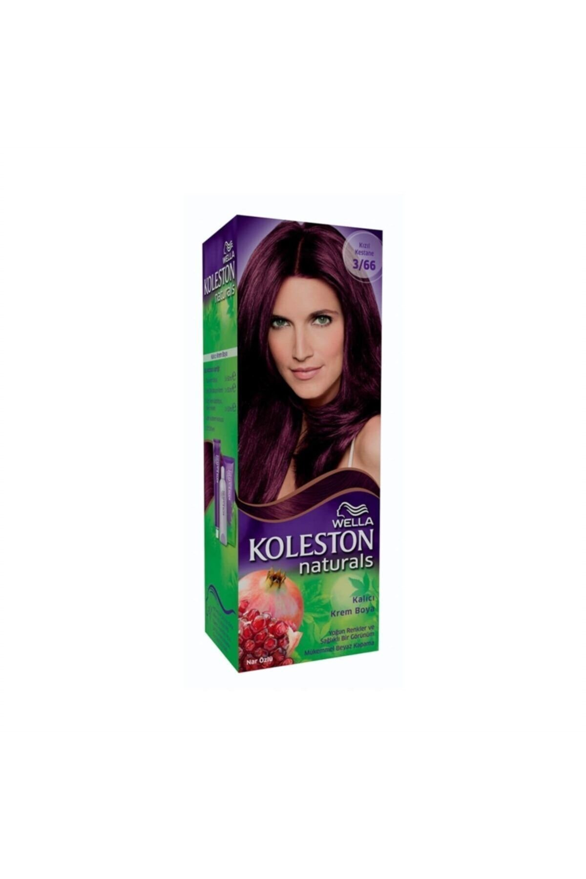 Wella Koleston Naturals Saç Boyası 3/66 Kızıl Kestane